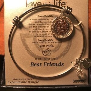 🟣🟣🌸Stainless Steel “Best Friends” Bracelet